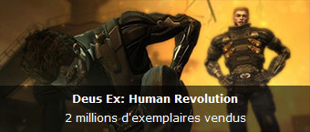 2 millions d'exemplaires vendus pour Deus Ex: Human Revolution