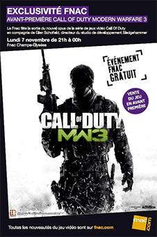 Lancement en avant-première de Call of Duty: Modern Warfare3