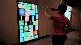 Bally Total Fitness Center Interactive Wall