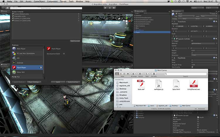 Unity 3.5 open beta with Flash Player Deployment