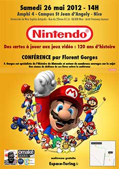 Conférence sur l'histoire de Nintendo " Des cartes à jouer aux jeux vidéo : 120 ans d'innovation " par Florent Gorges