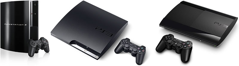 Les trois versions successives de la PS3
