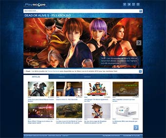Nouvelle version du site d'infos jeux vidéo Playscope