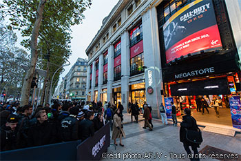 Lancement de Call of Duty: Black Ops II au Virgin Megastore des Champs-Elysées
