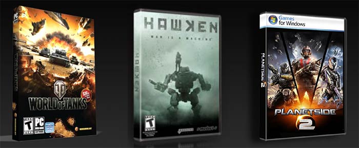 Bundle Nvidia GeForce GTX - Hawken - World of Tanks - Planetside 2