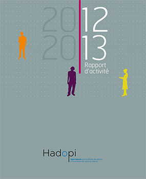Rapport d'activité de l'Hadopi 2012 - 2013