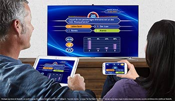 Le jeu vidéo "Qui Veut Gagner Des Millions ?" sur Samsung Smart TV