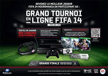 Grand tournoi en ligne FIFA 14 Micromania