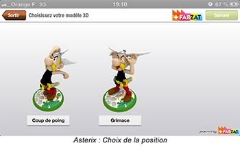 Astérix - Choisissez votre modèle 3D