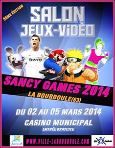 Sancy Games 2014 : Festival des Jeux Vidéo 5ème Edition