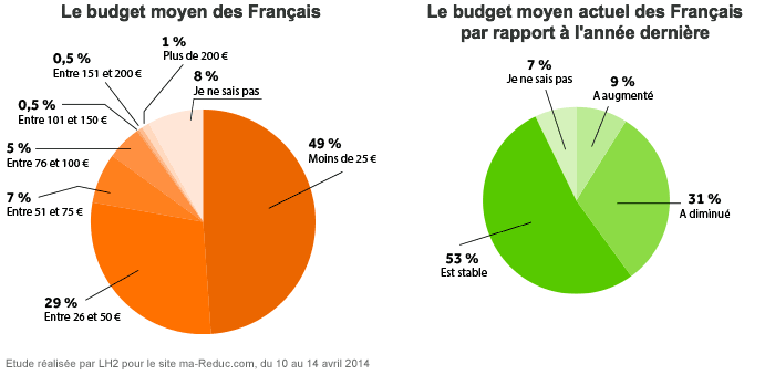 Le budget moyen des français pour les produits culturels