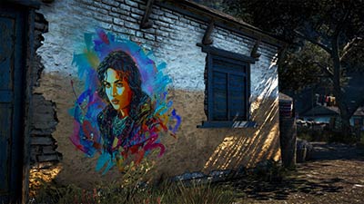 Street Art dans Far Cry 4 par C215 (image 1)