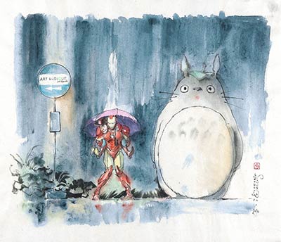 Hommage au film "Mon Voisin Totoro"