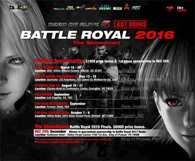 Battle Royal 2016 de Dead or Alive 5 Last Round 