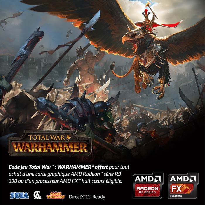 AMD lance une offre spéciale Total War: Warhammer