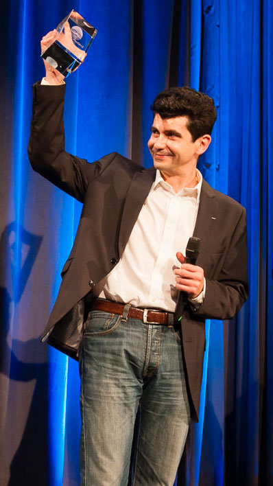 Frédérick Raynal reçoit le Ping d'honneur en 2014
