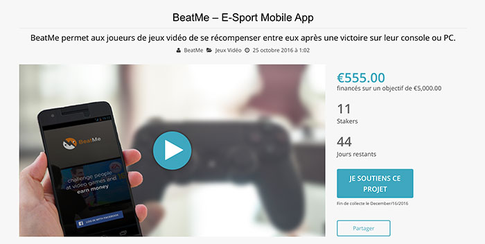 Crowdfunding BeatMe