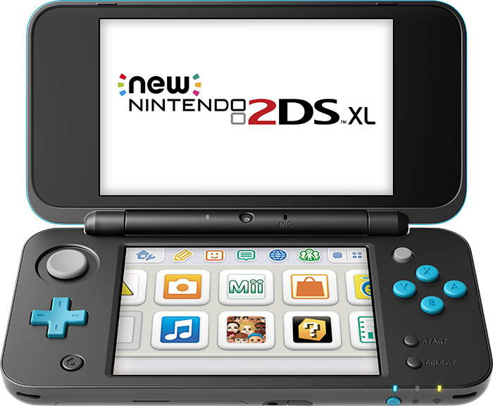 New Nintendo 2DS XL noire