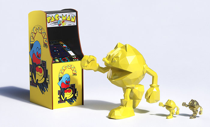 Pac-Man élevé au rang d'œuvre d'art par Richard Orlinski