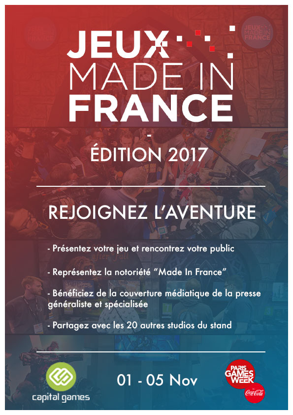 Inscription pour le stand Jeux Made in France