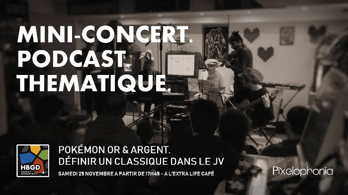 mini-concert Pokémon en partenariat avec l'orchestre symphonique Pixelophonia