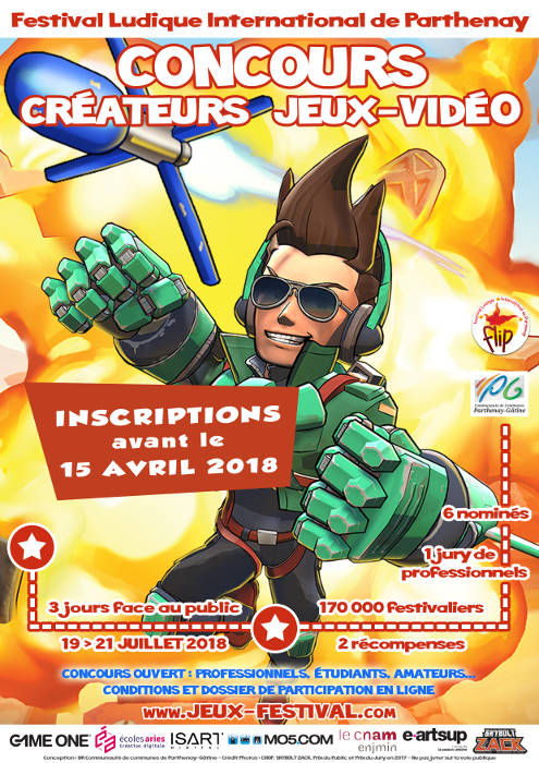 Concours des Créateurs de Jeux vidéo : Trophée FLIP 2018
