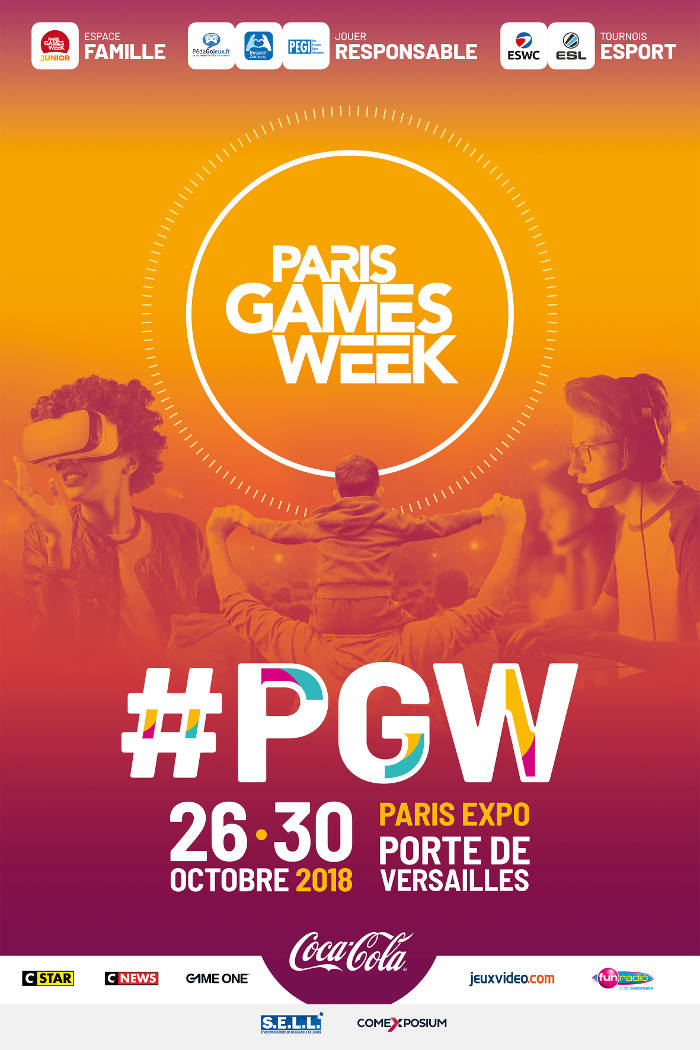 Affiche Paris Games Week 2018 (PGW 2018)