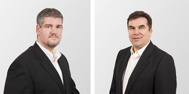 Tim Jöllenbeck (à gauche) et Michael Eisenblätter (à droite), les deux actuels CEO de Speedlink