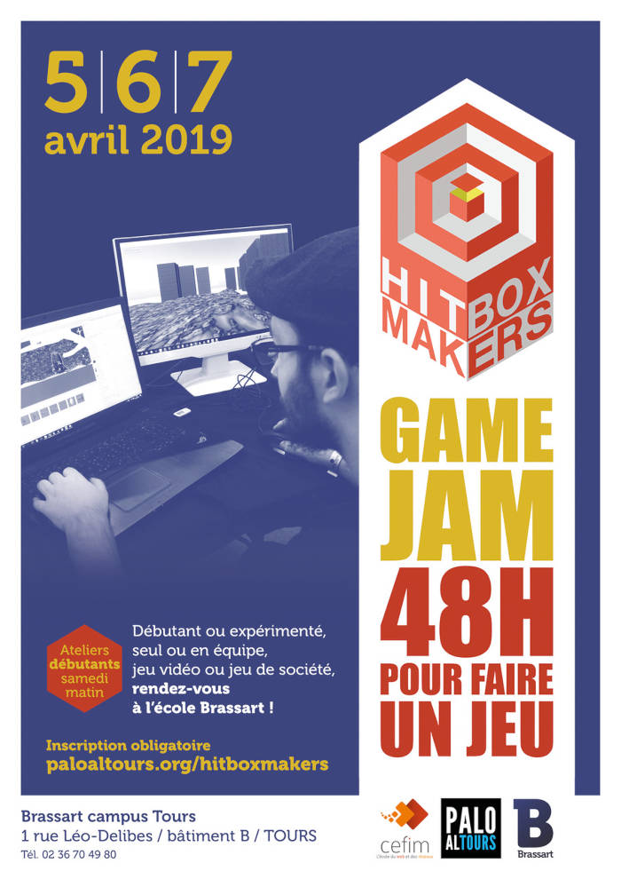 Hitbox Makers organise sa 6e Game Jam les 5, 6, 7 avril