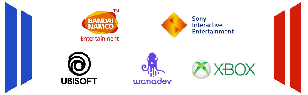 Bandai Namco Entertainment, Sony Interactive Entertainment France, Ubisoft, Wanadev et Xbox France