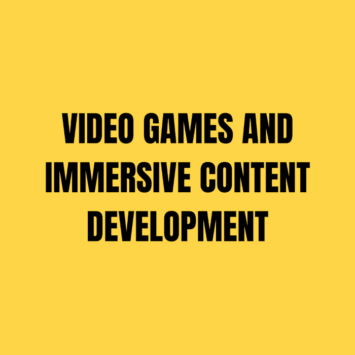 Video Games and immersive content development