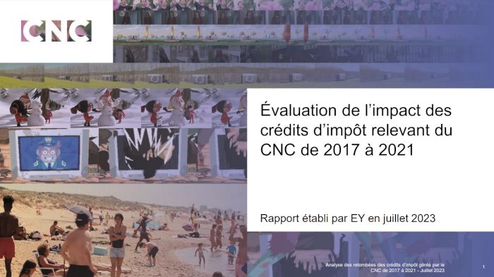 Evaluation de l'impact des crédits d'impôt relevant du CNC de 2017 à 2021