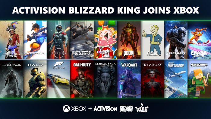 Microsoft annonce l'arrivée d'Activision Blizzard King dans l'équipe Xbox