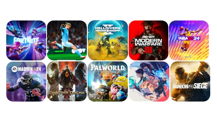 Les 10 premiers jeux vidéo en termes de recettes au 1er trimestre 2024