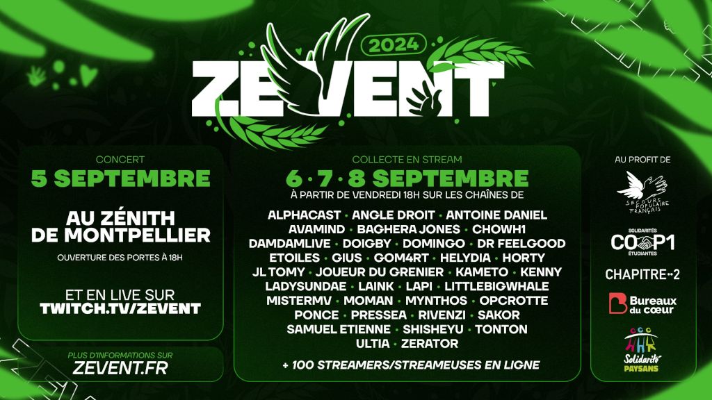 Le Zevent revient début septembre au Zénith de Montpellier