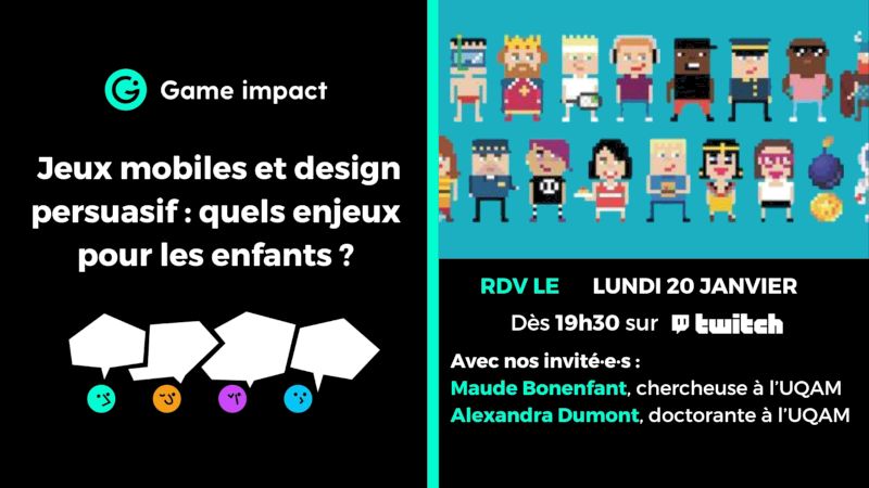 Game Impact : Jeux mobiles et design persuasifs : quels enjeux pour les enfants ? 