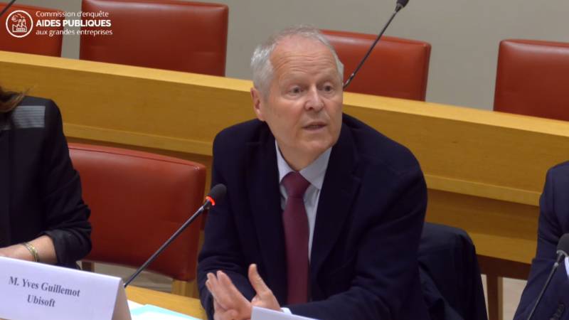 Audition par le Sénat d'Yves Guillemot, président d'Ubisoft