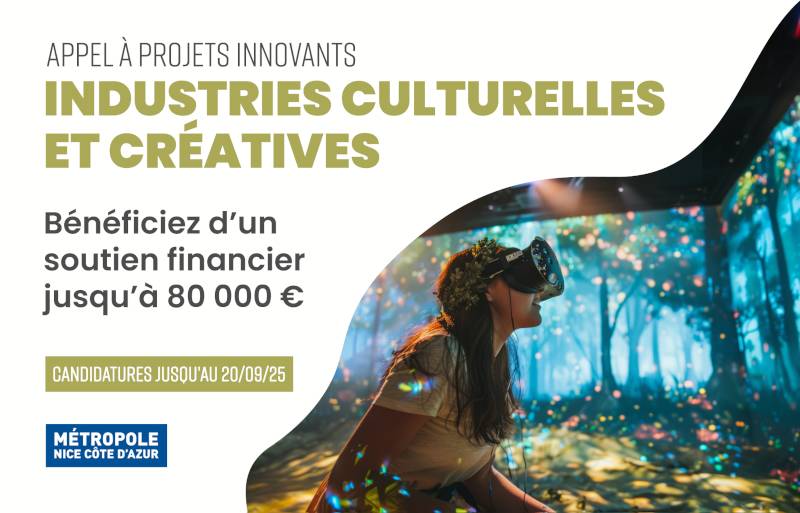 Métropole de Nice Côte d'Azur : Appel à projets Industries Culturelles et Créatives