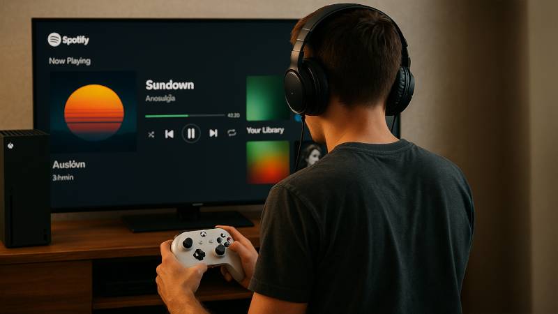Ecouter de la musique depuis sa consoles