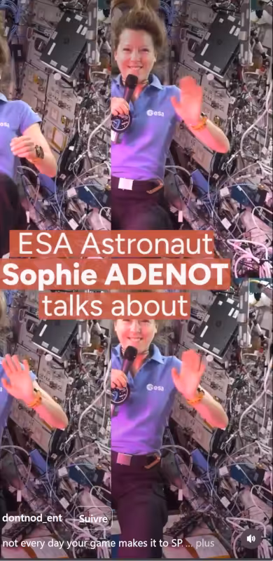 Découvrez le message de Sophie Adenot depuis l'ISS